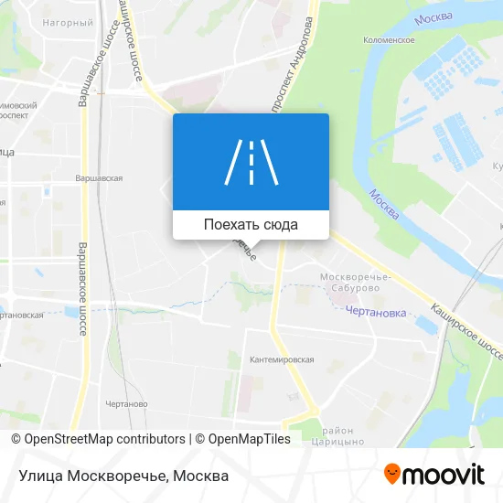 Карта Улица Москворечье