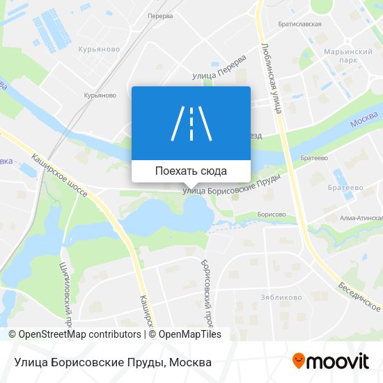Карта Улица Борисовские Пруды