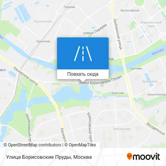 Карта Улица Борисовские Пруды