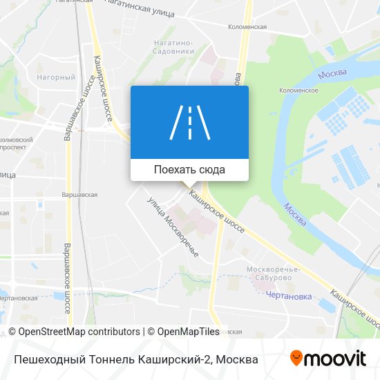 Карта Пешеходный Тоннель Каширский-2
