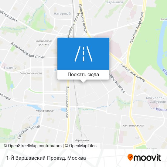 Карта 1-Й Варшавский Проезд