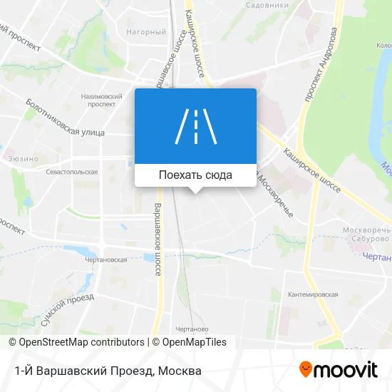 Карта 1-Й Варшавский Проезд