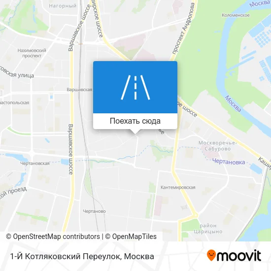 Карта 1-Й Котляковский Переулок