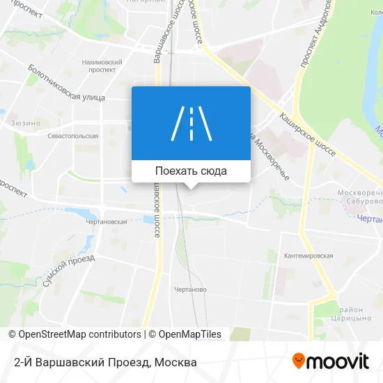 Карта 2-Й Варшавский Проезд