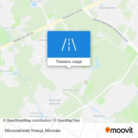 Карта Московская Улица