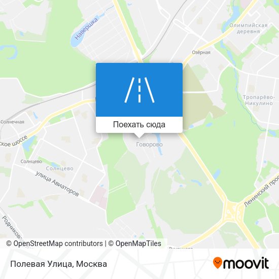 Карта Полевая Улица