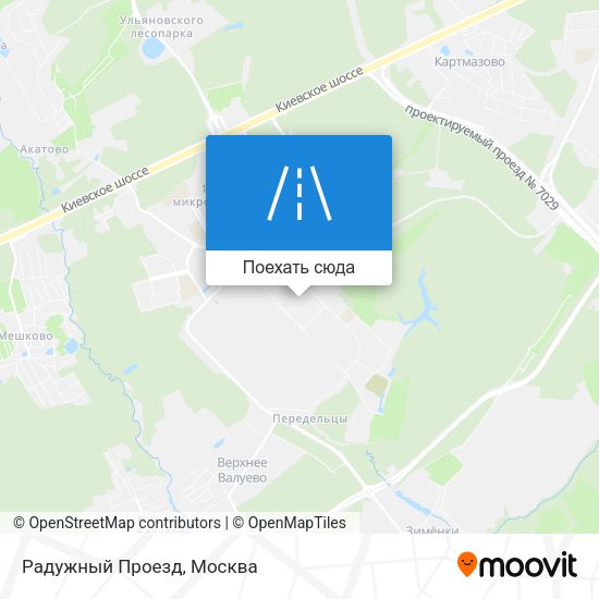 Карта Радужный Проезд