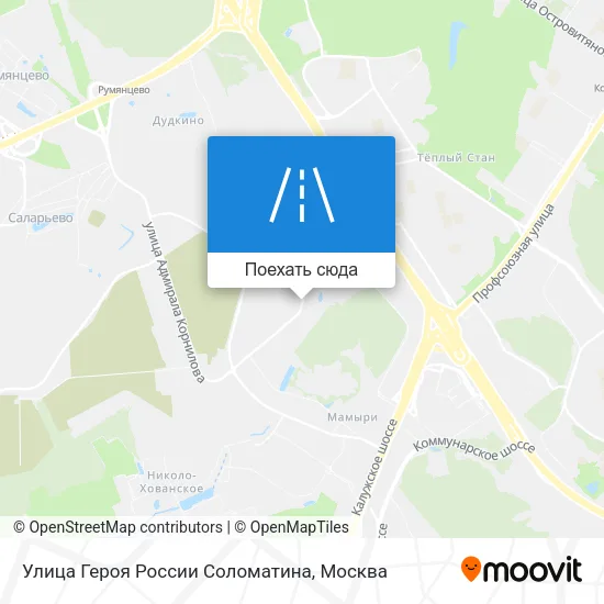 Карта Улица Героя России Соломатина