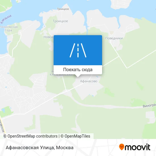 Карта Афанасовская Улица