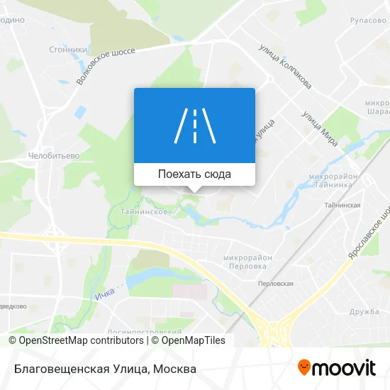 Карта Благовещенская Улица