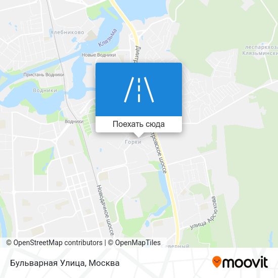 Карта Бульварная Улица