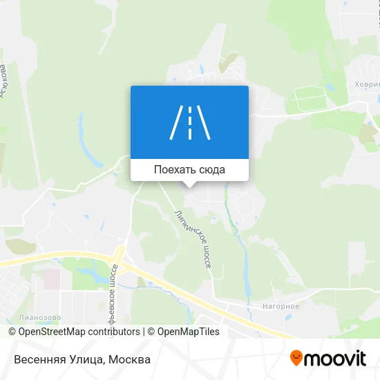 Карта Весенняя Улица