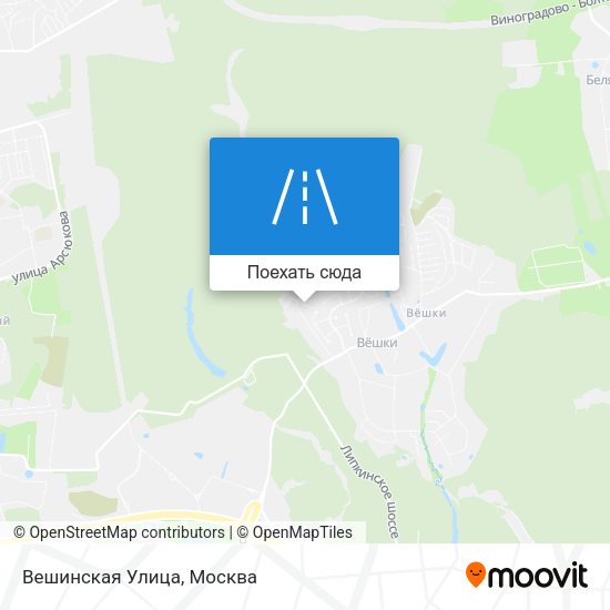 Карта Вешинская Улица