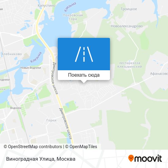 Карта Виноградная Улица