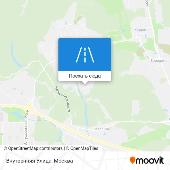 Карта Внутренняя Улица