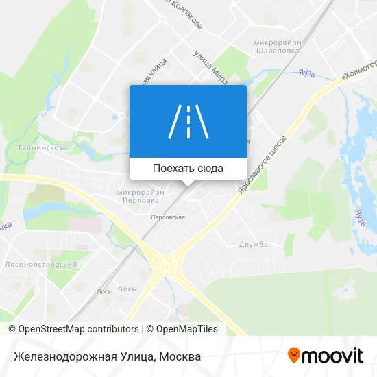 Карта Железнодорожная Улица