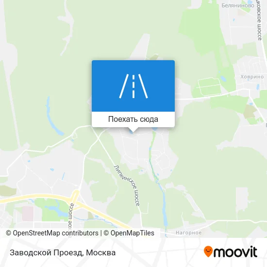 Карта Заводской Проезд