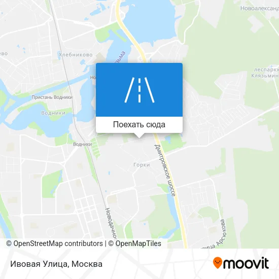 Карта Ивовая Улица