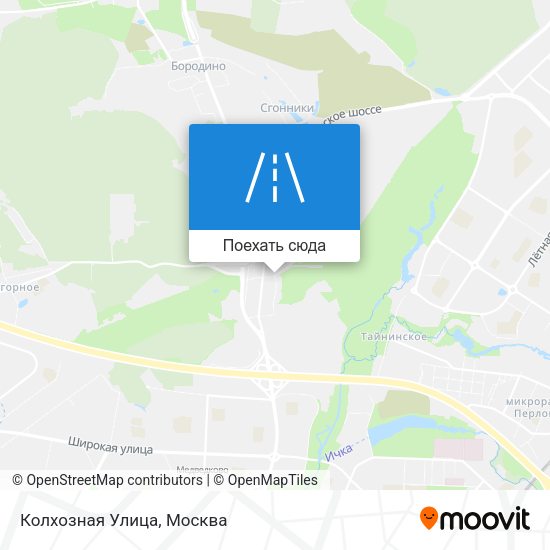 Карта Колхозная Улица