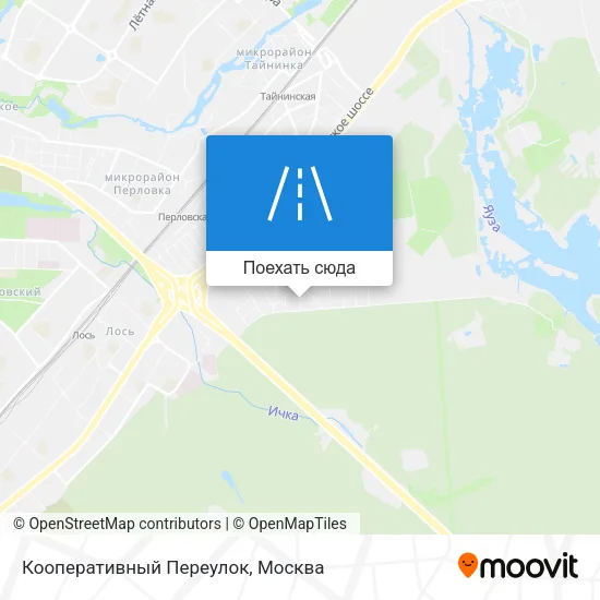 Карта Кооперативный Переулок
