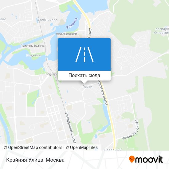 Карта Крайняя Улица