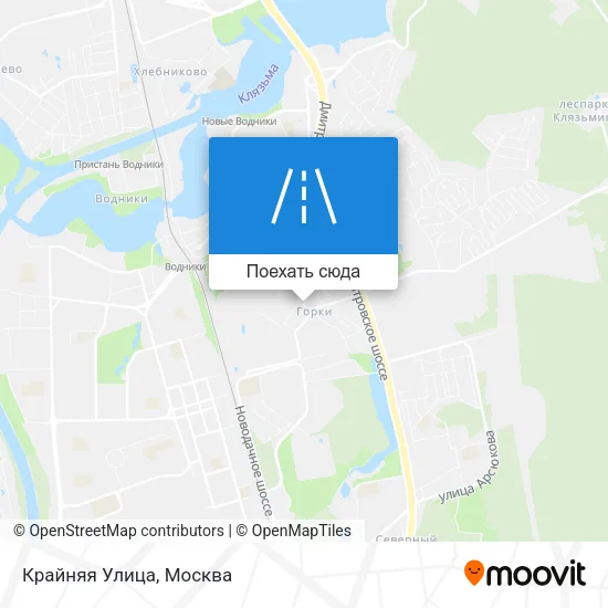 Карта Крайняя Улица