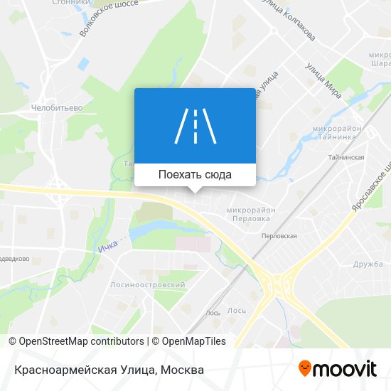 Карта Красноармейская Улица