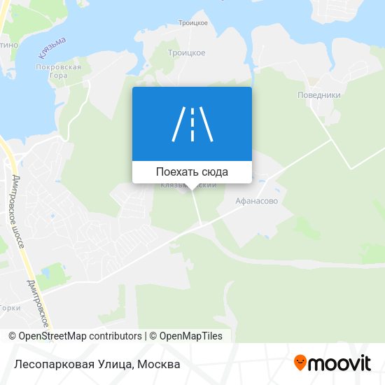 Карта Лесопарковая Улица