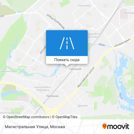 Карта Магистральная Улица