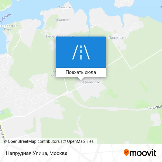 Карта Напрудная Улица