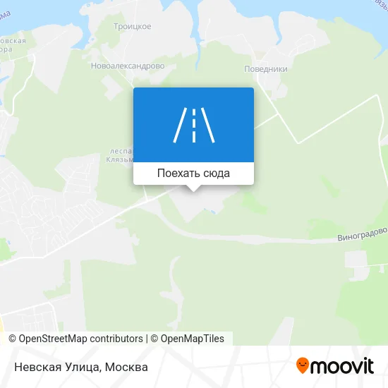Карта Невская Улица