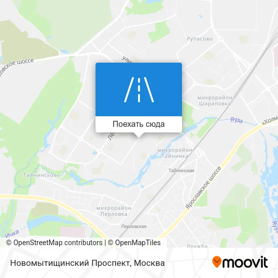 Карта Новомытищинский Проспект