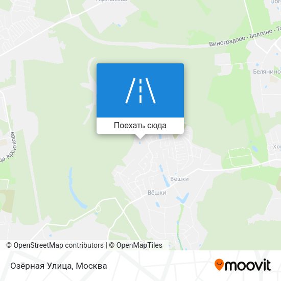 Карта Озёрная Улица