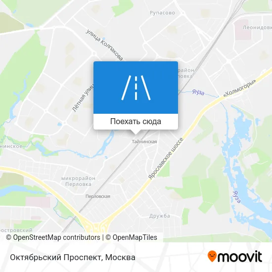 Карта Октябрьский Проспект