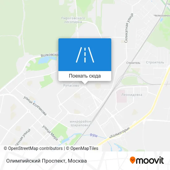 Карта Олимпийский Проспект