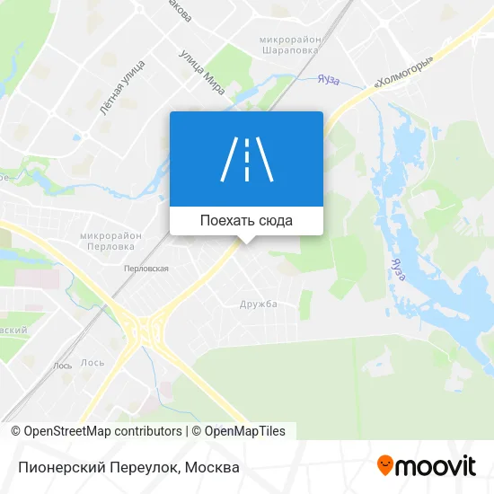 Карта Пионерский Переулок