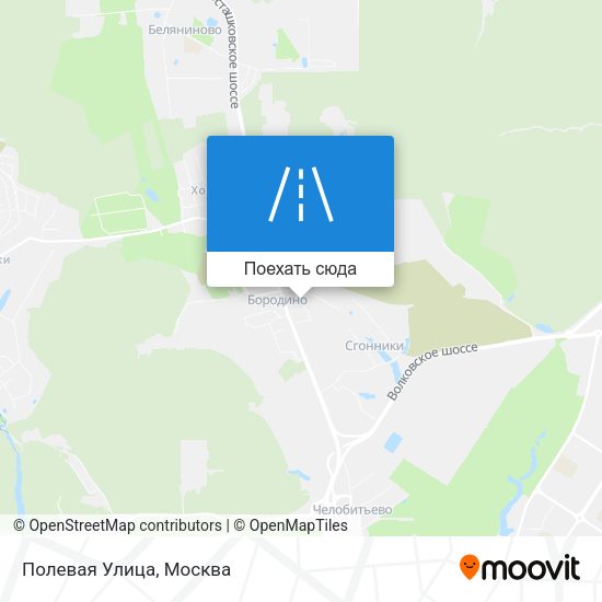 Карта Полевая Улица