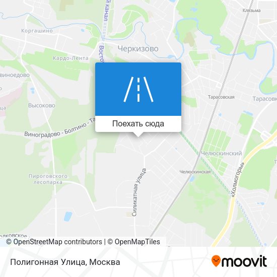 Карта Полигонная Улица
