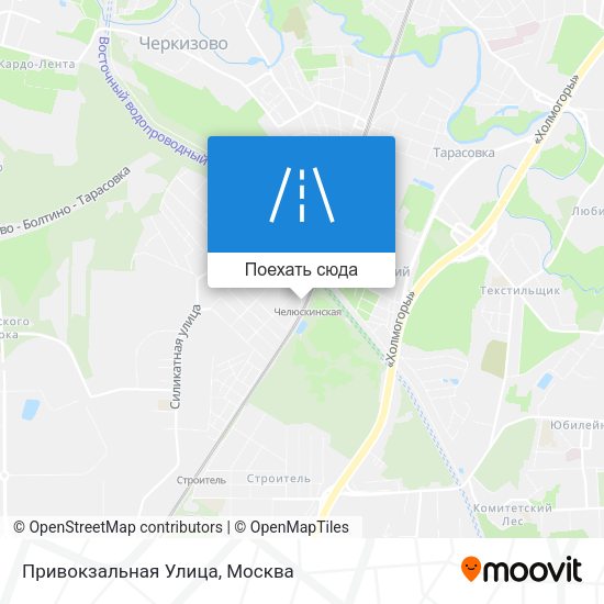 Карта Привокзальная Улица