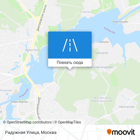 Карта Радужная Улица