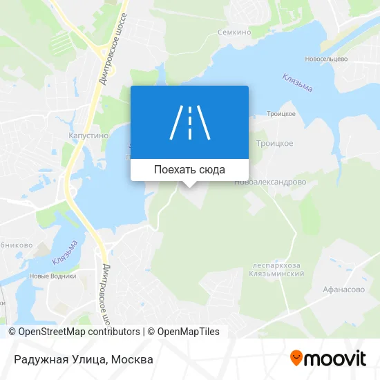 Карта Радужная Улица
