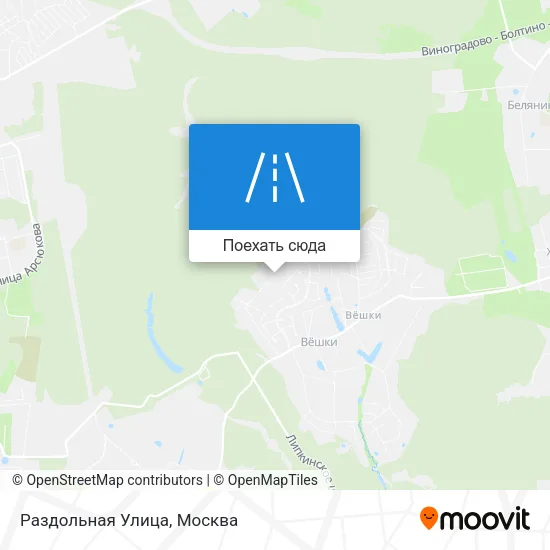 Карта Раздольная Улица