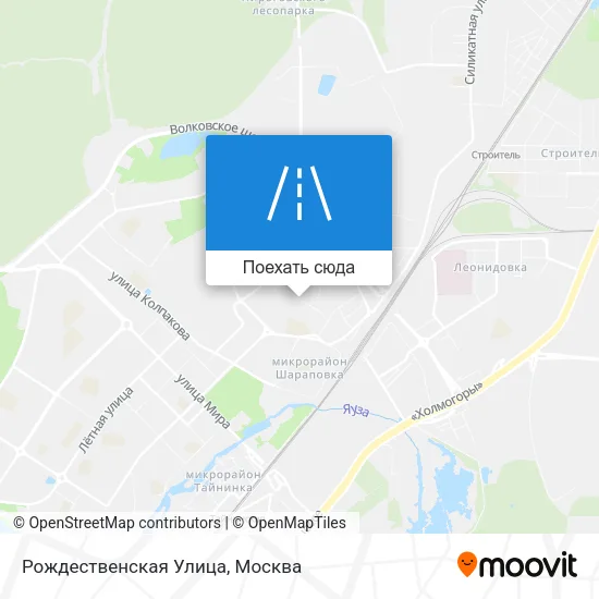 Карта Рождественская Улица