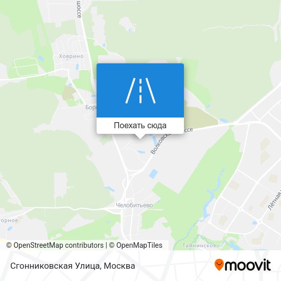 Карта Сгонниковская Улица