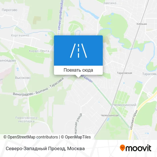 Карта Северо-Западный Проезд