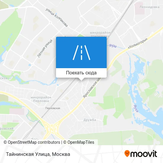 Карта Тайнинская Улица
