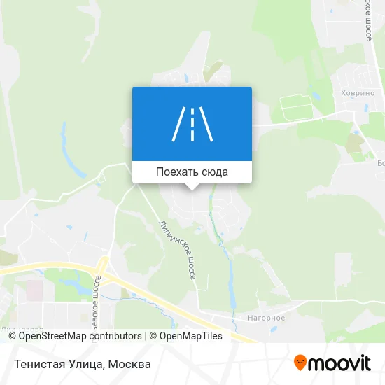 Карта Тенистая Улица