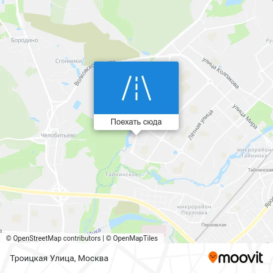 Карта Троицкая Улица