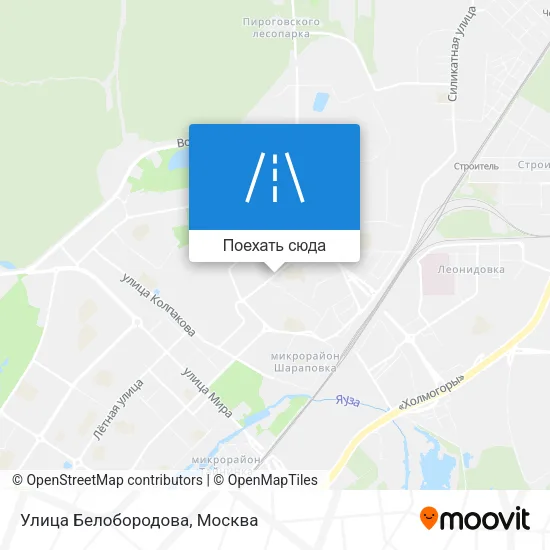 Карта Улица Белобородова