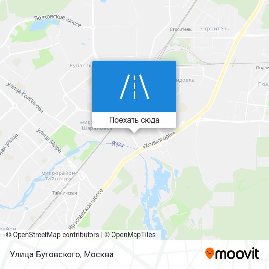 Карта Улица Бутовского